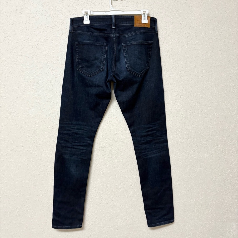 Lucky Brand 110 Skinny Men's Size 29x32 Blue Denim Jeans Dark Wash - Picture 2 of 6